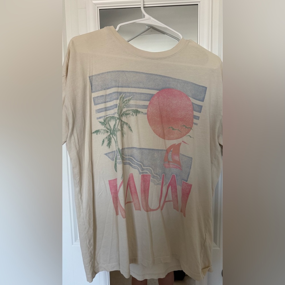 Hollister Light Tan Cotton Tee